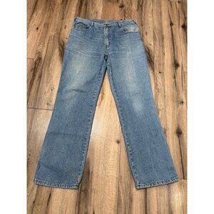 Vintage Diamond Double U Lesotho Made Blue Denim Jeans Size 36 Western